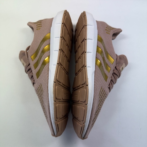 Adidas Swift Run Ash Pearl Beige Men Sz 6 Running Shoe AC8538 Metallic Rose Gold - Picture 11 of 14